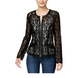 INC INTERNATIONAL CONCEPTS blush Lace Jacket